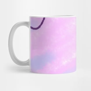 Pink blue purple watercolor abstract art Mug